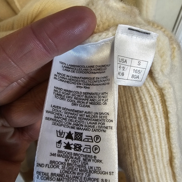 Brooks Brothers Lambswool Argyle Long Tie Sweater Shawl Collar Sweater Cardigan - Picture 2 of 7